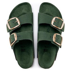 Birkenstock Arizona Big Buckle - Mountain View Green- Brand New